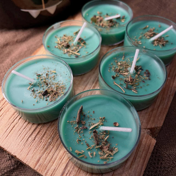 Flowing Abundance Green Spelled Candle